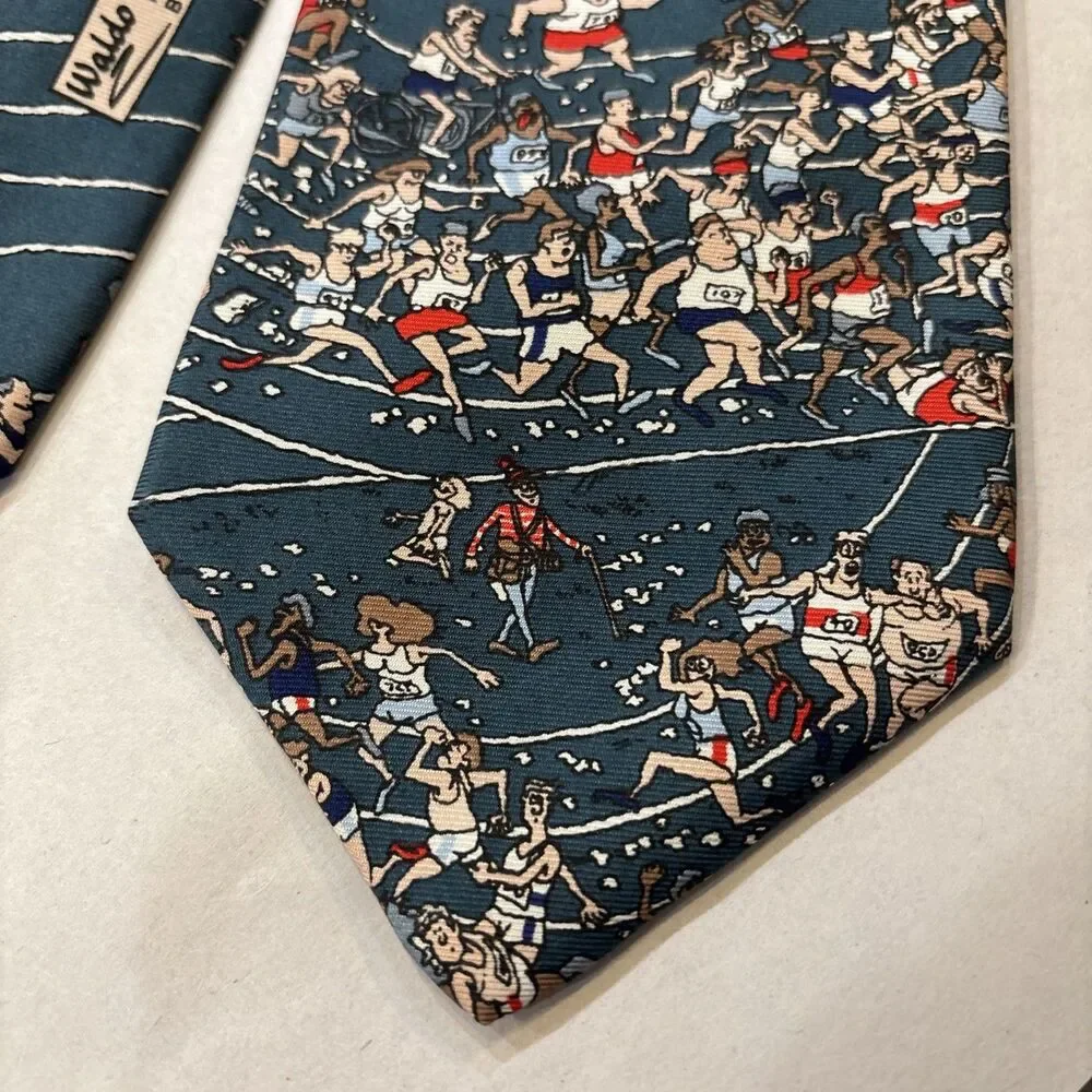 1992 Vintage 'Where's Waldo' by Schreter Neck Tie Martin Handford | Made in USA